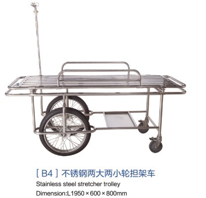 福建[b4]不銹鋼兩大兩小輪擔架車